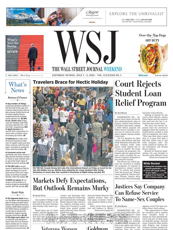 The Wall Street Journal 华尔街日报 2023年7月1日&2日刊 (.PDF)