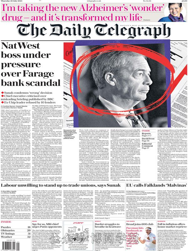 The Daily Telegraph 每日电讯报 2023年7月20日刊 (.PDF)