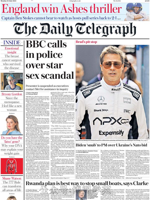 The Daily Telegraph 每日电讯报 2023年7月10日刊 (.PDF)