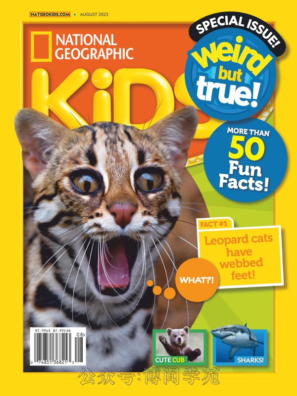 National Geographic Kids 国家地理少儿版 2023年8月刊 (.PDF)
