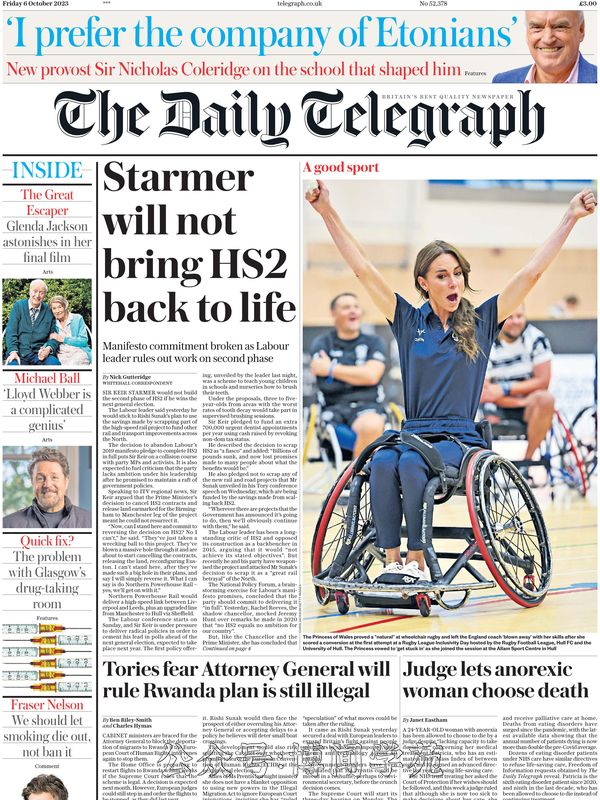 The Daily Telegraph 每日电讯报 2023年10月6日刊 (.PDF)